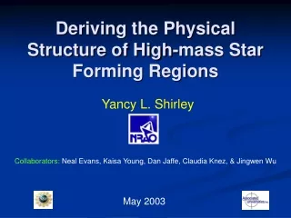 Deriving the Physical Structure of High-mass Star Forming Regions