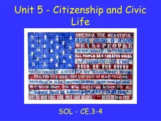 Unit 5 - Citizenship and Civic Life