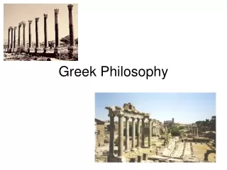 Greek Philosophy