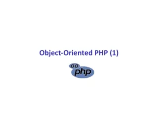 Object-Oriented PHP (1)
