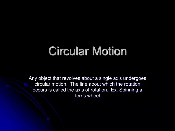 circular motion