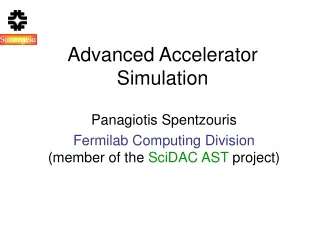 Advanced Accelerator Simulation