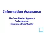 Coordinated Approach for Data Quality Assurance in Enterprises - slide 1