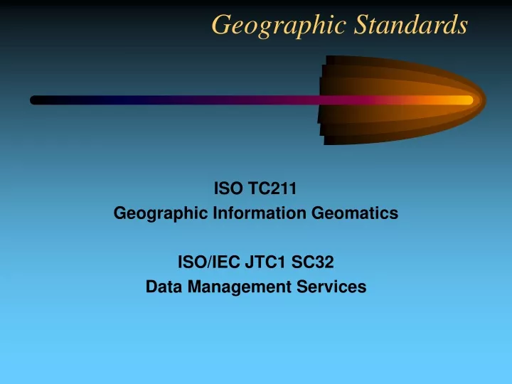 geographic standards