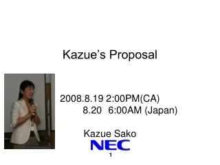 Kazue’s Proposal