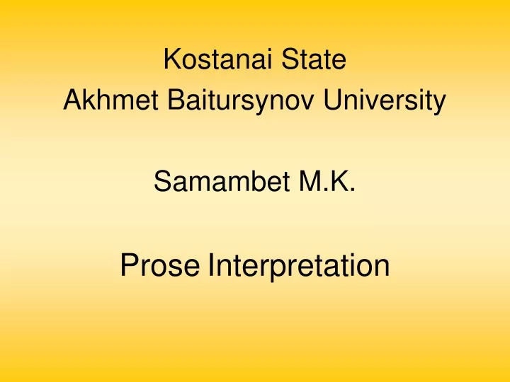 kostanai state akhmet baitursynov university