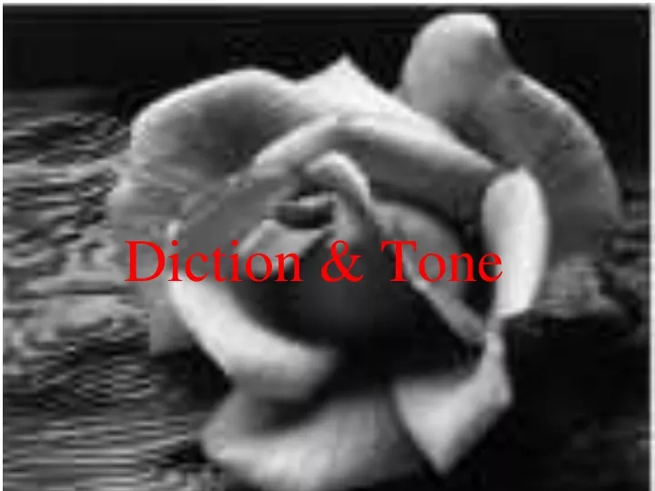 diction tone