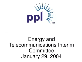 Energy and Telecommunications Interim Committee January 29, 2004