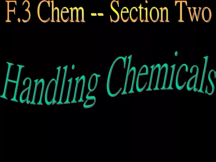 f 3 chem section two