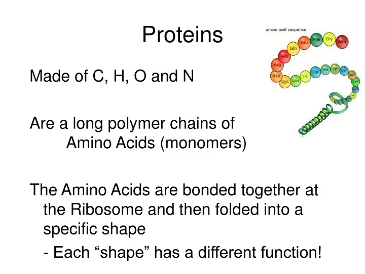 proteins