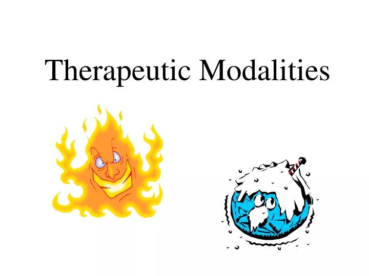 therapeutic modalities