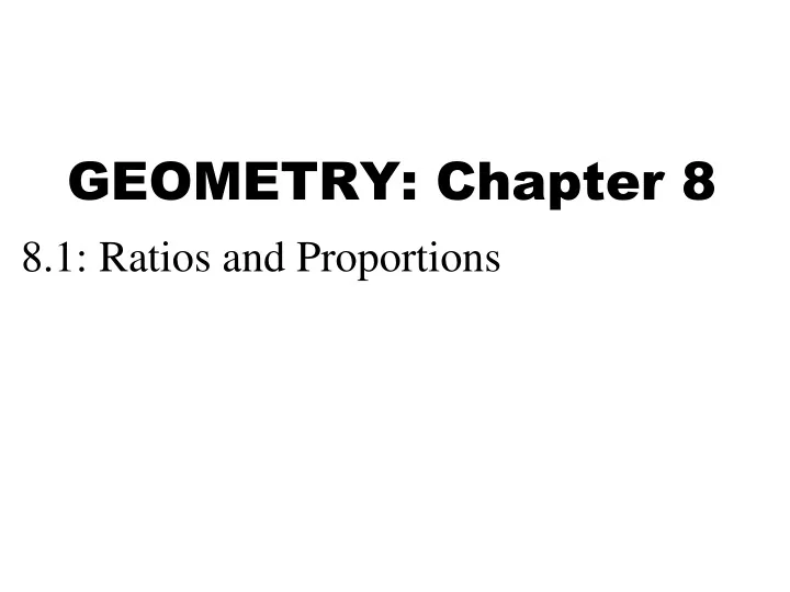 geometry chapter 8