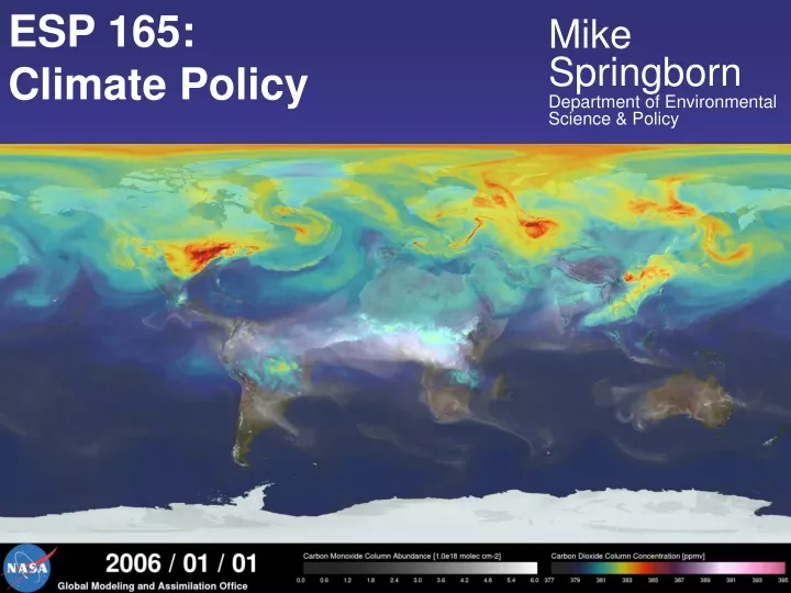 esp 165 climate policy