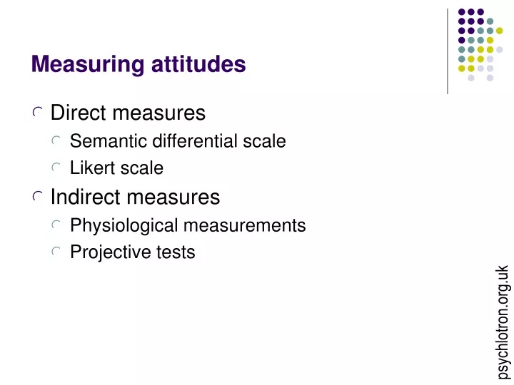 measuring attitudes