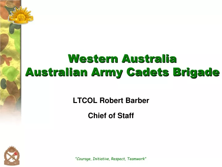 western australia australian army cadets brigade