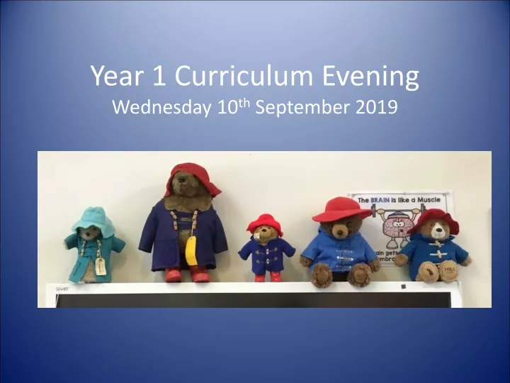 year 1 curriculum evening wednesday 10 th september 2019