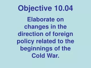 Objective 10.04