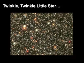 Twinkle, Twinkle Little Star…