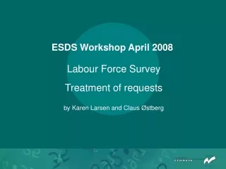 ESDS Workshop April 2008