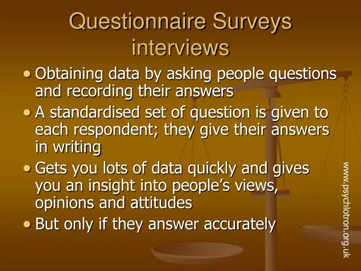 questionnaire surveys interviews