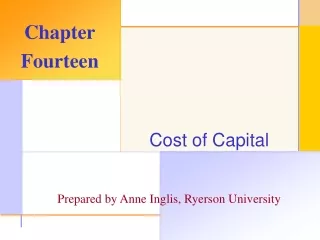 Cost of Capital