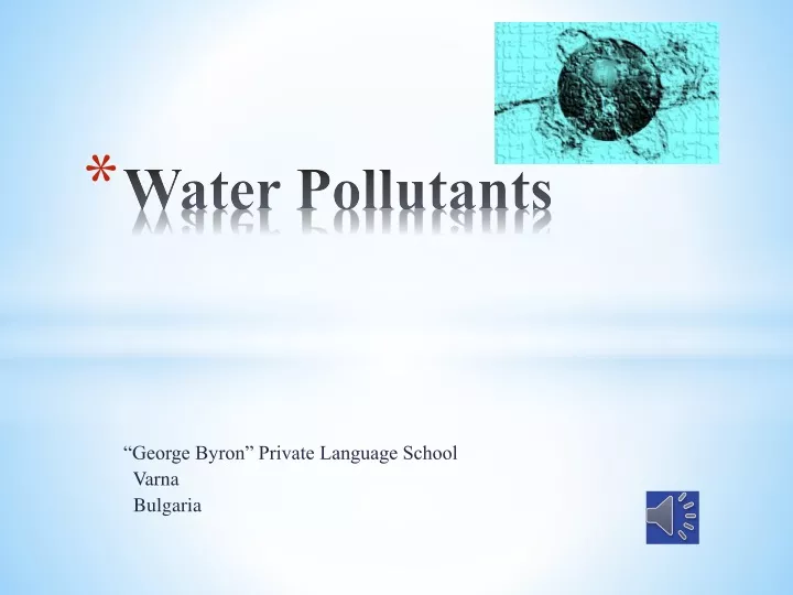 water pollutants