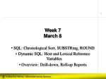 Dynamic SQL: Using SUBSTR, ROUND, and Lexical Reference Variables for Chronological Reports - slide 1
