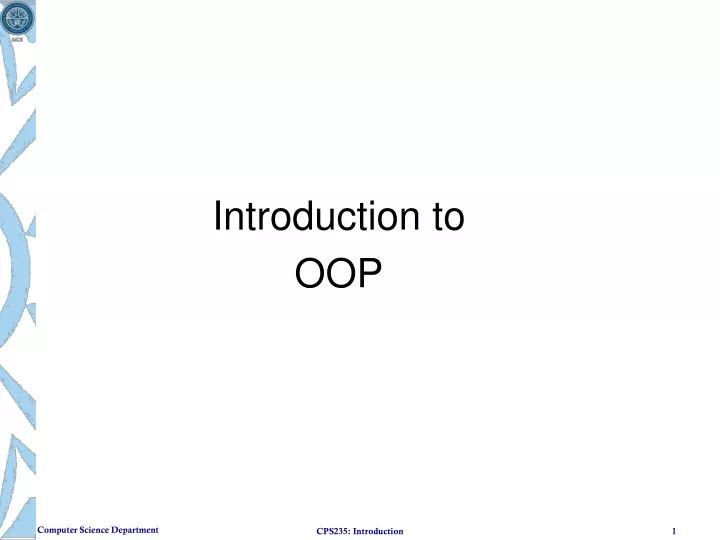 introduction to oop