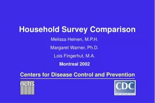 Household Survey Comparison