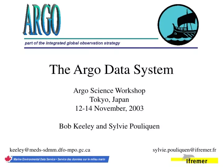 the argo data system