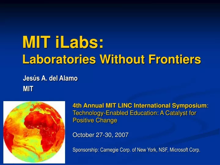 mit ilabs laboratories without frontiers