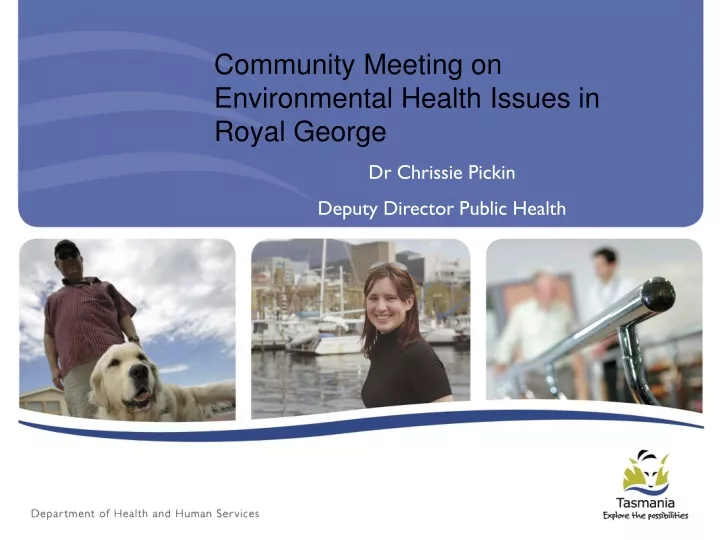 community meeting on environmental health issues