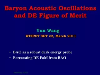 Baryon Acoustic Oscillations and DE Figure of Merit