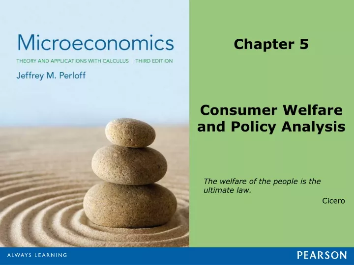 chapter 5 consumer welfare and policy analysis