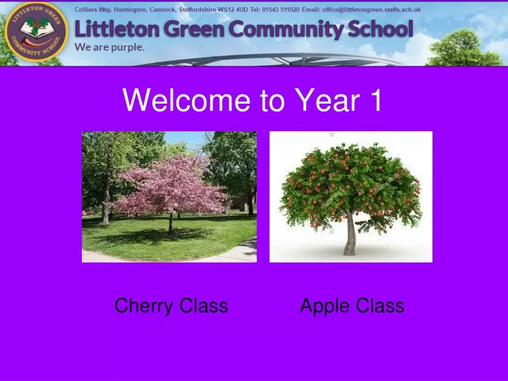 welcome to year 1