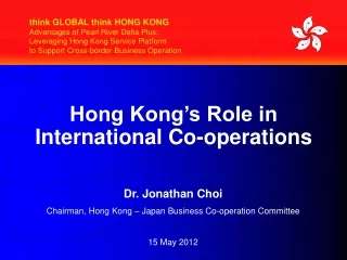 Hong Kong’s Role in International Co-operations