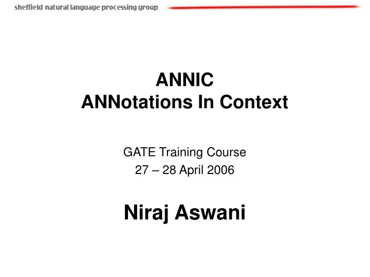 annic annotations in context