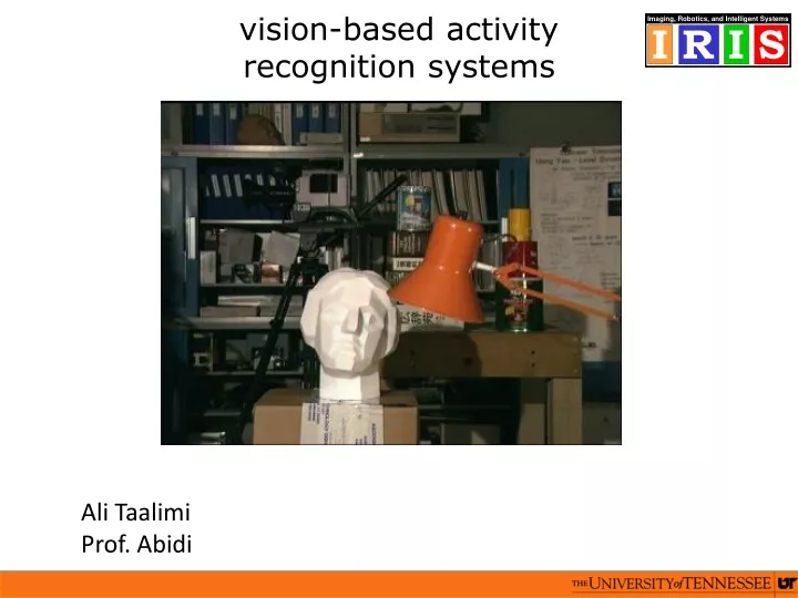 vision based activity recognition systems