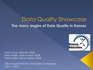 Data Quality Showcase