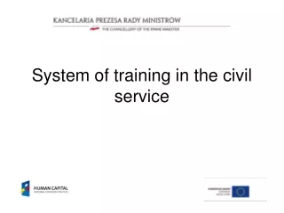 System of training in the civil service