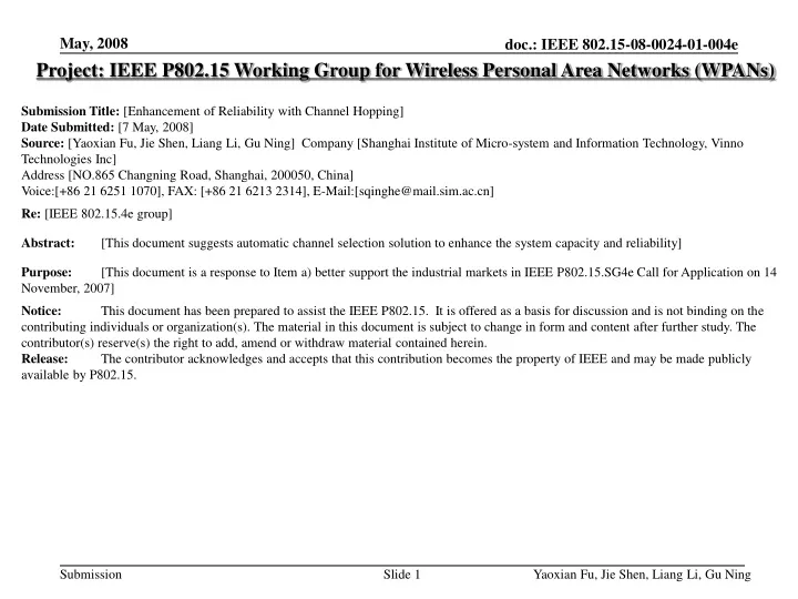 project ieee p802 15 working group for wireless
