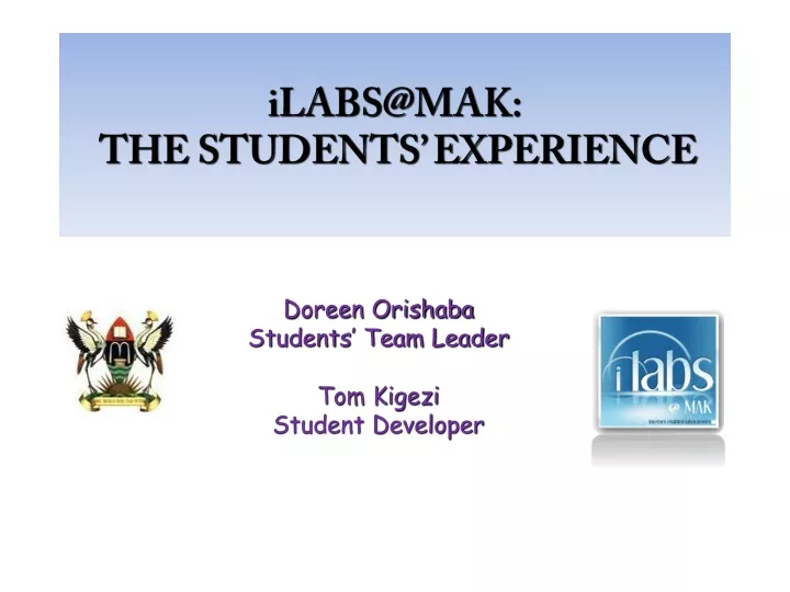 ilabs@mak the students experience