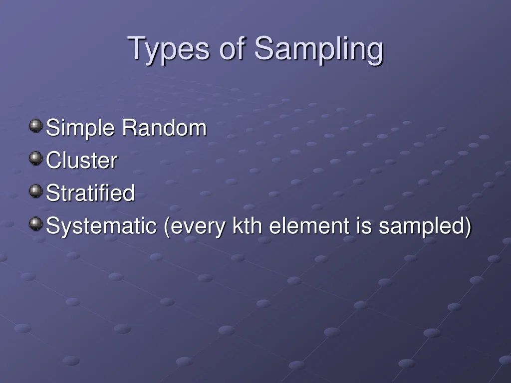 PPT - Exploring Key Sampling Methods PowerPoint Presentation, free ...