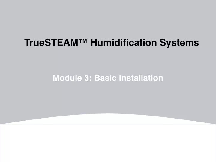 truesteam humidification systems