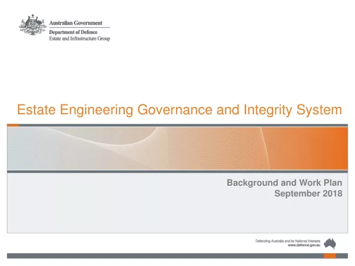 estate engineering governance and integrity system