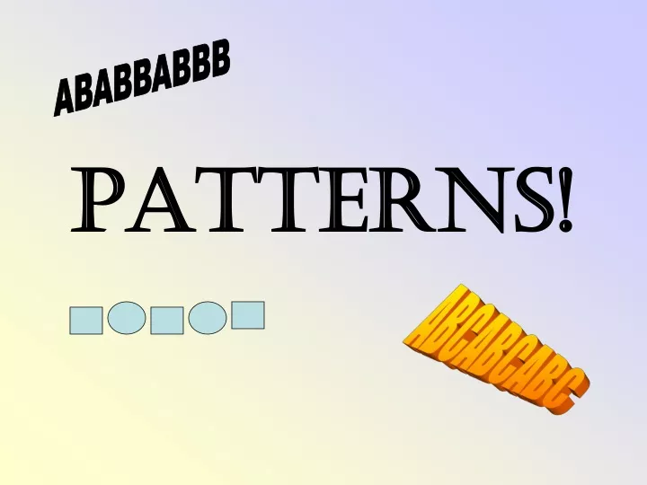 patterns