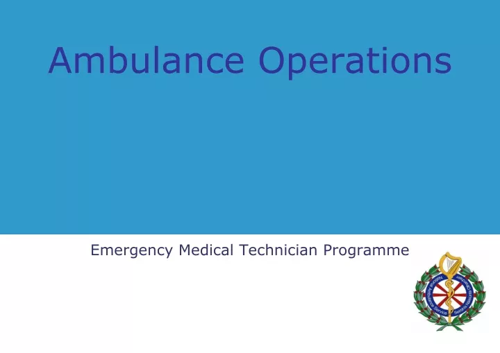 ambulance operations