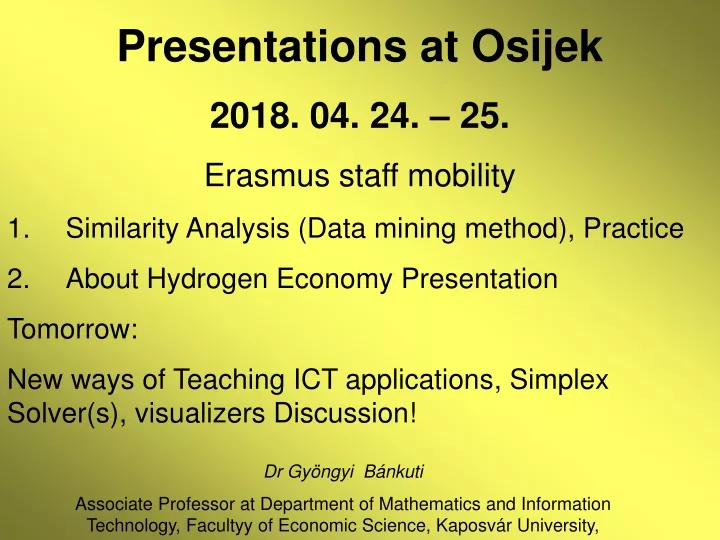 presentations at osijek 2018 04 24 25 erasmus