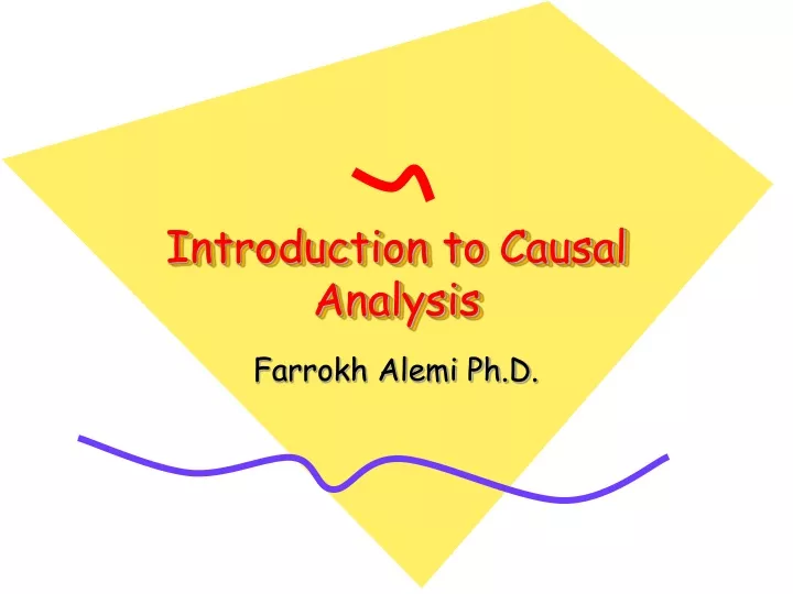 introduction to causal analysis