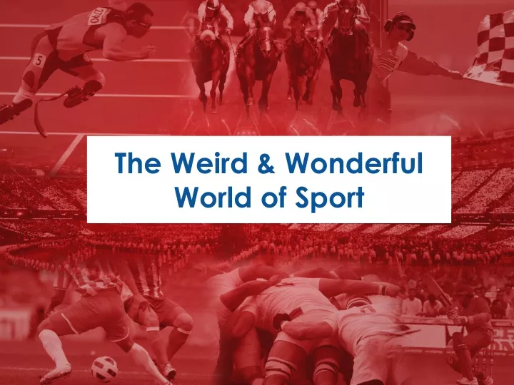 the weird wonderful world of sport